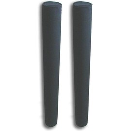 48 in Pair of Black Mad Dog Products Boat Trailer Guide Pole Pad with Capped Ends - Heavy Duty UV Fade Proof Canvas - Sold in Pairs - Made in USA