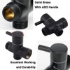 Shower Diverter Valve, G1/2 Inch Brass Shower Arm Shut-Off Valve