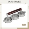 Varku Slider Burger Press Patty Maker with 3 Slots, Red