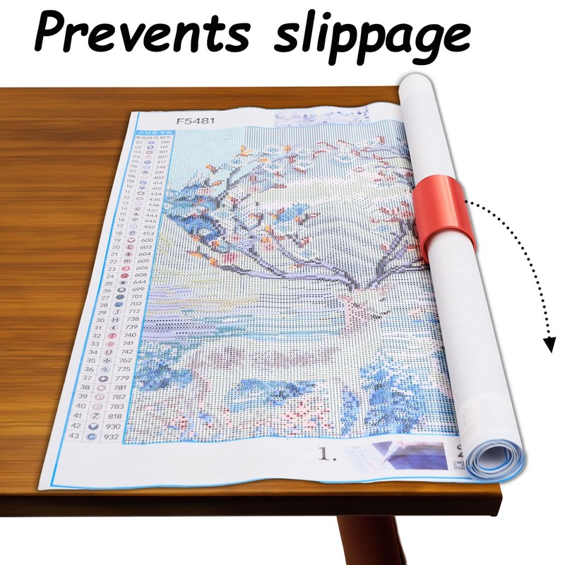 HOZOE Diamond Painting Canvas Roll Holder,Fixed Scroll Anti-Roll Bracket,Diamond Scroll