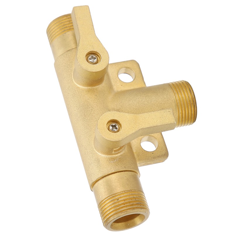 Male Thread G1/2 Tee Joint Ball Valve 3‑Way Pipe Connector