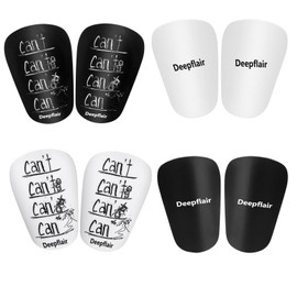 4 Pairs Mini Soccer Shin Guards, Shin Pads Protective Equipment Shin Guards Soccer Miniature Anti-Slip Football Shin for Teenagers Adults Boys Girls