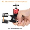 UTEBIT Camera Clamp Mount Tripod Camera Clip 360 Degree Swivel