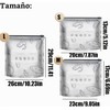 Bolsas Reutilizables de Aluminio con Cremallera,Base Ancha y Etiqueta –