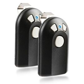 2X Garage Outlet Replacement 1 Button Garage Door Remote Opener G3T-R / G1T-BX with Visor Clip for Genie-Intellicode ACSCTG Type 1 (G1T-1, G2T-1, GIC90-1)