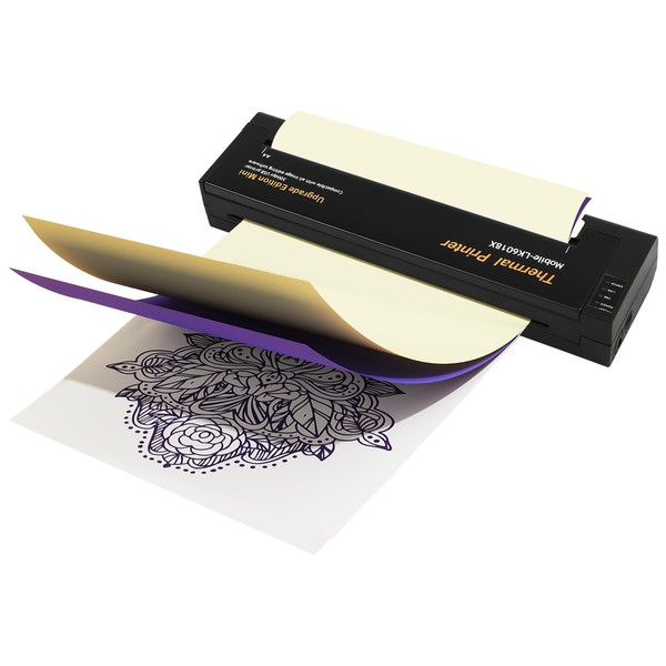 Wireless Tattoo Transfer Stencil Printer, Portable Thermal Copier Machine, Tattoo