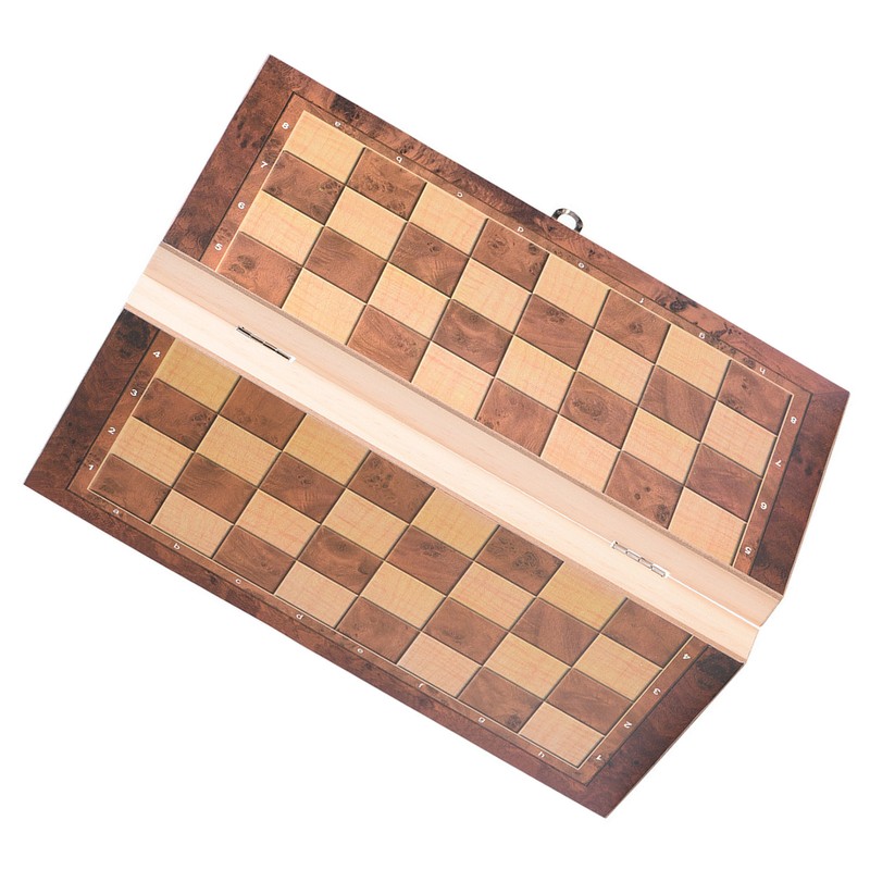 3in1 Portable Wooden Chessboard Folding Board Chess Game For Party