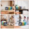 Desk File Organizer, 7 Section Vertical Metal File Organizer for