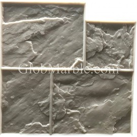Stamped Concrete. Slate Stone Stamp GlobMarble SM 3002/F. Ashlar Slate Concrete Stamp Floopy Mats