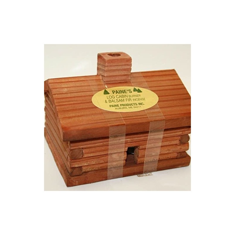 Paine's Log Cabin Burner And 10 Cedar Incense Cones