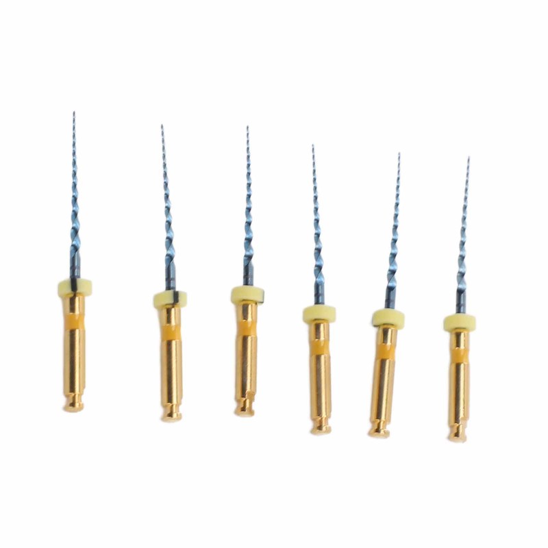 6pcs F1 Endodontic Canal Files Stretchy Metal Portable Rustproof Endodontic
