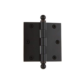 Nostalgic Warehouse Ball-Tip Residential Door Hinge with Square Corners