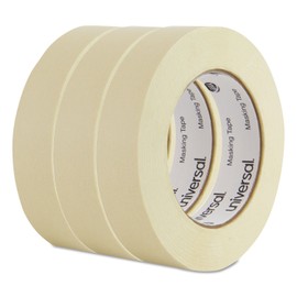 Universal 51301 General Purpose Masking Tape, 60 yds Length x 1" Width (Pack of 3)