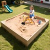 ABORON Kids Sand Boxes with Excavator Sandboxes with Covers Corner