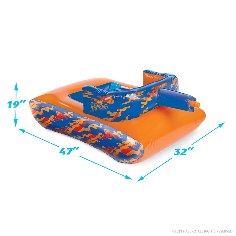 NERF Super Soaker Megaforce Battle Tank Ride-On – Inflatable Pool