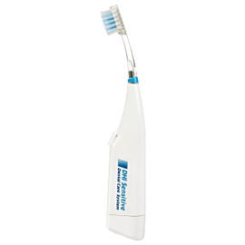 Sensitive Dental Care Power Brush and Floss System for Sensitive Teeth Cleaning - Retractable Bristles, Vibrating Flosser,One Brush Head, One Brush Stand, and Ten Floss Clips