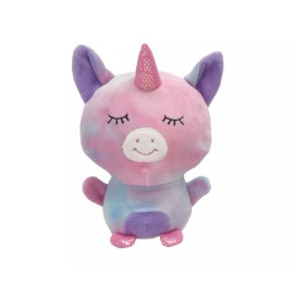 Fuzzy Friends Brown Unicorn, 6 inch Plush Big Head Pals