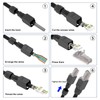 VCELINK Conectores RJ45 sin herramientas, enchufe modular Cat6 sin herramientas,