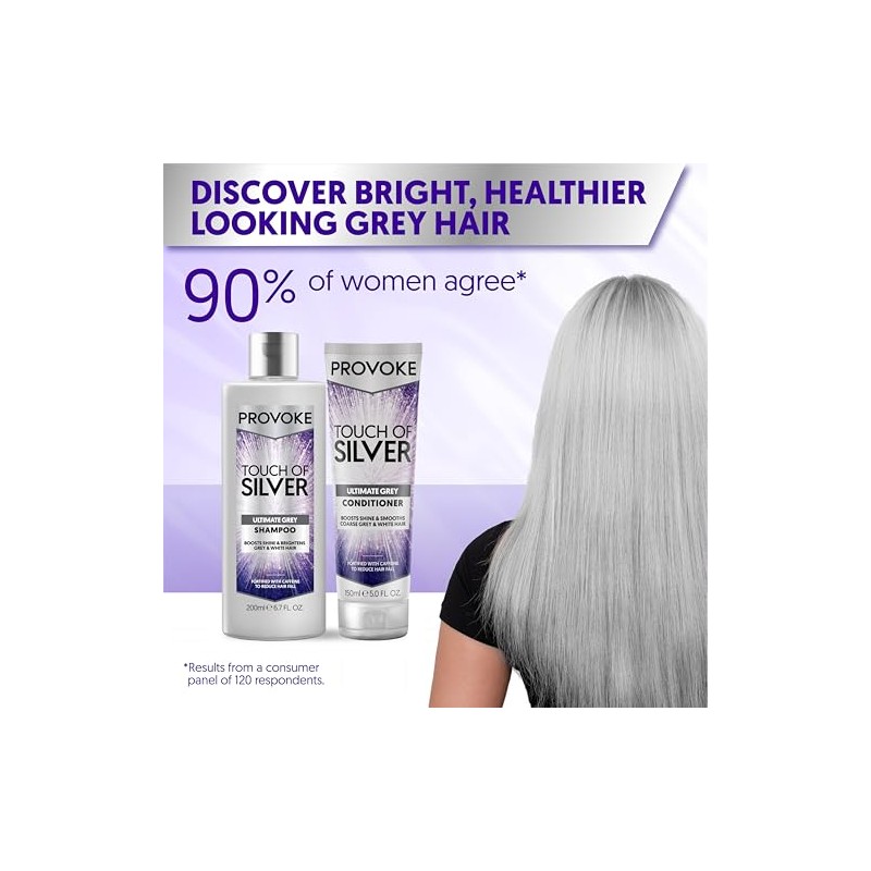 Provoke Touch of Silver Shampoo 200ml | For silver, white