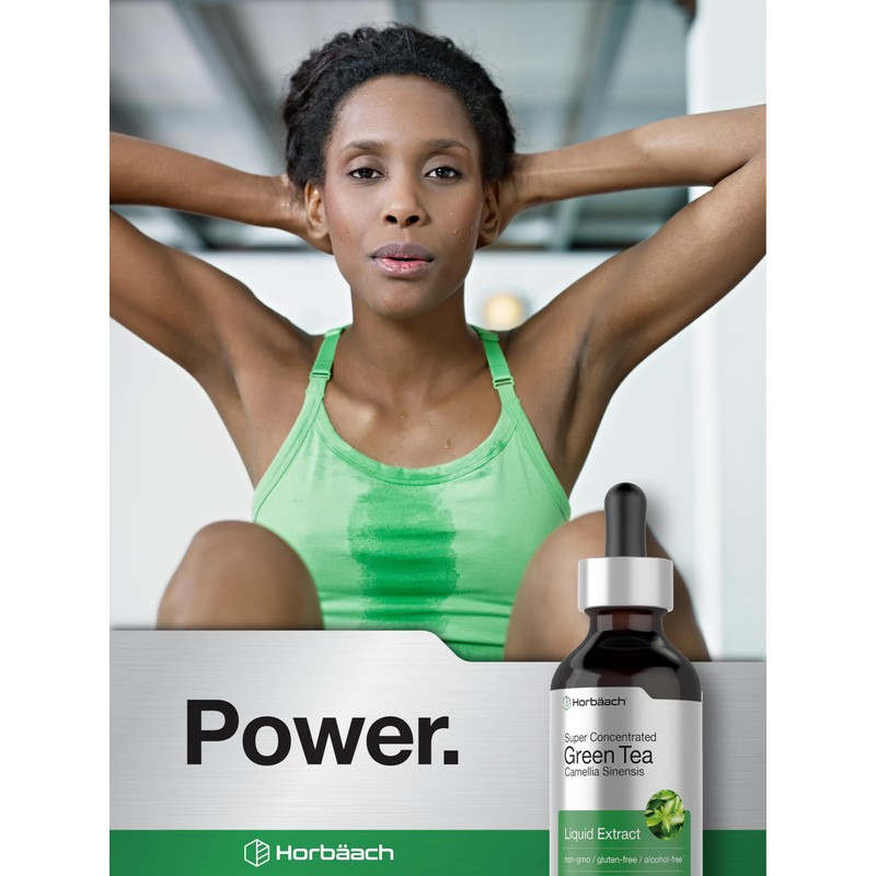 Horbäach Green Tea Extract Liquid Drops | 2 Fl Oz