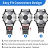 Pencoda for Garmin Fenix 7X/6X/5X Plus Band, 26mm Titanium Metal
