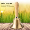 Hand bell, table bell with wooden handle, hand bell, classic