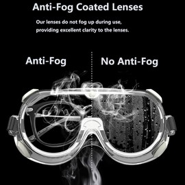 Congralala 4 Pack Kid Safety Glasses, Kid Protective Goggles, Lightweight Anti-Fog Kids Lab Safety Goggles, Child Youth Size(Clear)