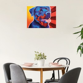 Fine Art Canvas Baloo Canvas Wall Decor by Artist DawgArt for Living Room, Bedroom, Bathroom, Kitchen, Office, Bar, Dining & Guest Room - Ready to Hang - 16 in x 12 in