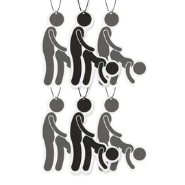 Funny Adult Car Air Freshener 6 Pack Scented With Essential Oils By Fresh Fresheners