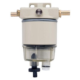 R12T Fuel Filter Water Separator 120AT NPT ZG1/4-19 Automotive Parts with Fitting -Complete Combo Filter for Boat Marine Vehicle Truck