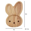 不二貿易 プレート キッズ 幅28cm ナチュラル うさぎ 天然木 割れにくい 軽量 木製