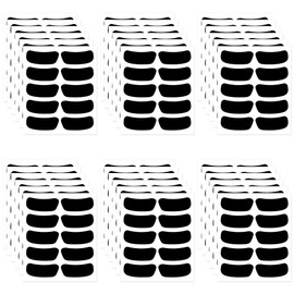 180 Pairs Sports Eye Black Stickers for Kids, Customizable Eye Strips Baseball Football Softball Face Eyeblack Stickers for Sport Game Day Themed Birthday Party Supplies
