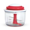 Chef'n 102-239-005 VeggiChop Hand-Powered Food Chopper, Set of 1, Cherry