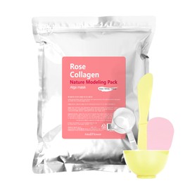 Mediflower Medi Flower Large Capacity Nature Herb Modeling Pack Rose Collagen 500g + 4 pack tools set / 메디플라워 대용량 네이처 허브 모델링팩 로즈 콜라겐 500g+팩도구 4종세트