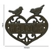 Woodside Cast Iron Heart Shape Wall Mounted Welcome Sign for