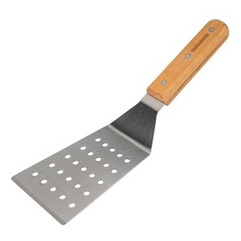 Fackelmann Lasagna Server for Pasta, Lasagna and Quiche - Spatula with Ergonomic Handle - Straight Edge for Sharing Pieces - High Quality Stainless Steel and Beech Wood