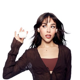 STF Audífonos inalámbricos TWS Icon | Batería De hasta 40 Horas | ENC Cancelación De Ruido Ambiental | Micrófono Incorporado (Blanco)