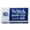 Schick Stainless Steel Double Edge Replacement Blades (Pack of 10)