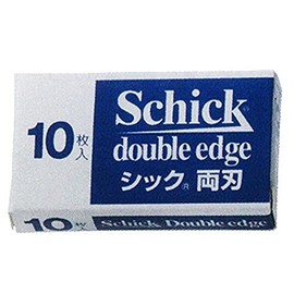 Schick Stainless Steel Double Edge Replacement Blades (Pack of 10) for Shaving Razor