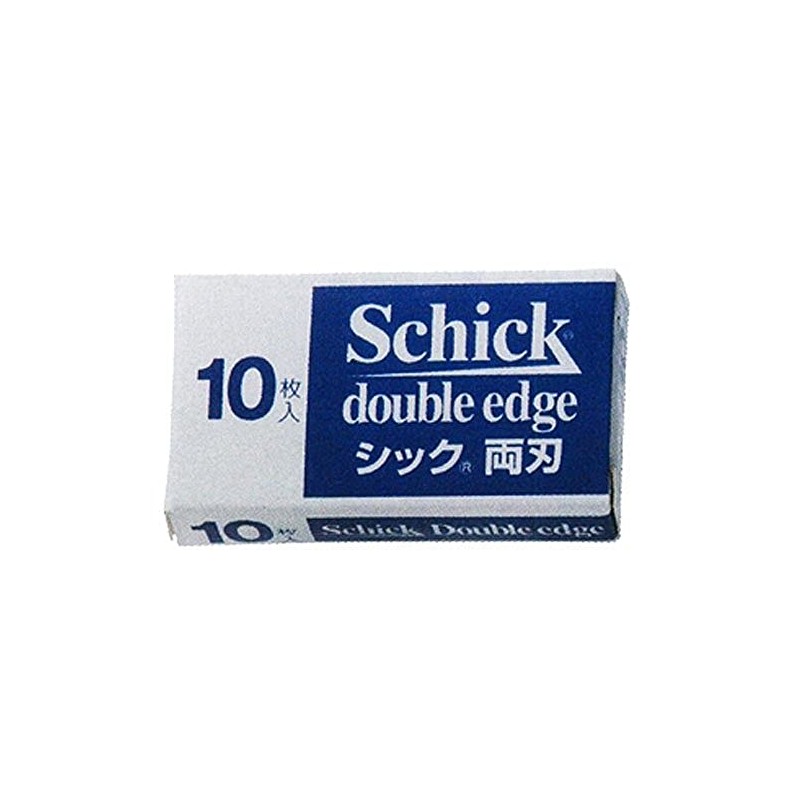 Schick Stainless Steel Double Edge Replacement Blades (Pack of 10)