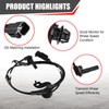4 Pcs ABS Wheel Speed Sensor Fit for 2009-2015 for