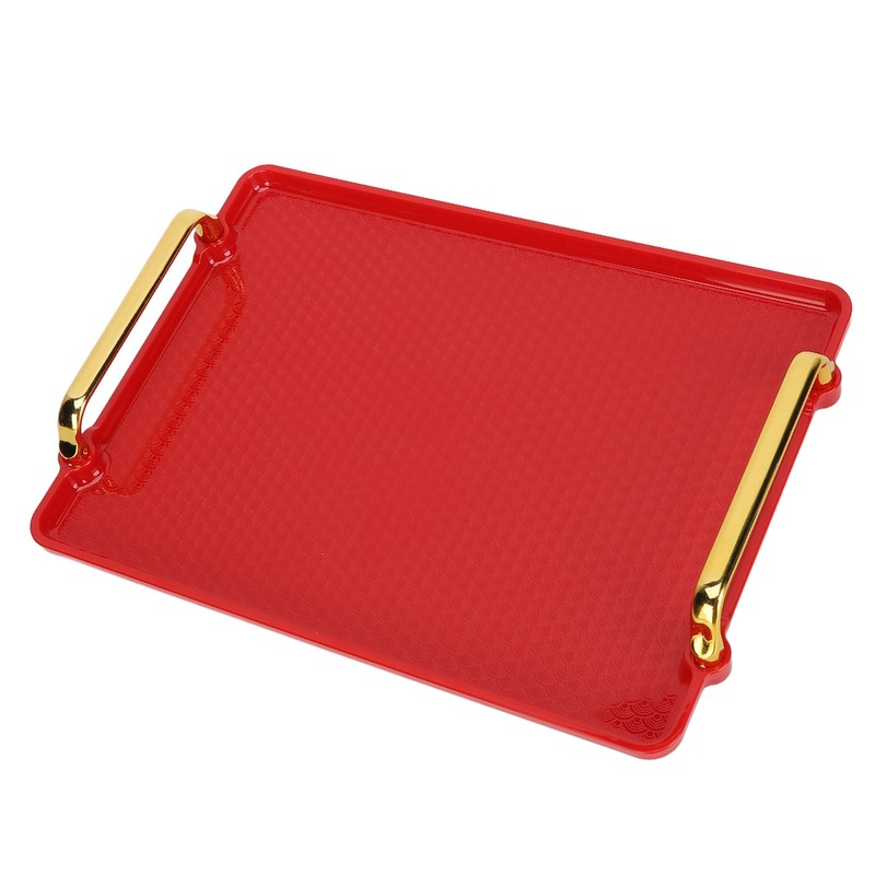 Decorative Tray Elegant Exquisite Texture Ergonomic Serving Tray with Handles