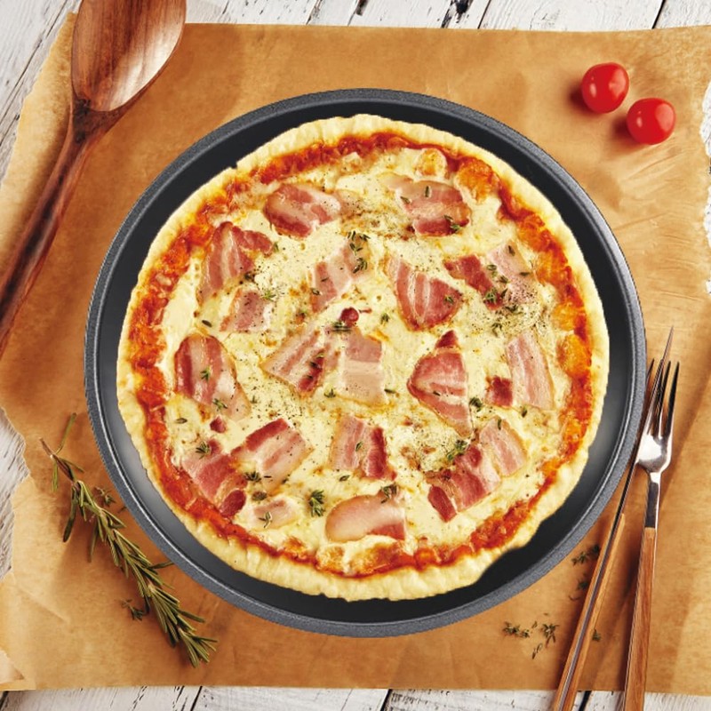 Pizza pan, 9 Inch Metallic Deep Non Stick Bakeware Dish