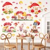 Nursery Wall Sticker Mushroom Wall Art Stickers Cute Rabbit Bear