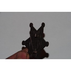 Old west Sheriff Badge Metal old west Costume Prop pin
