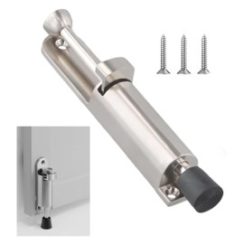 Door Stop Floor, Pedal Door Stopper with Foot Control, Heavy Doors, Door Holder, Zinc Alloy Kick Door Stopper, Metal Door Stopper with Screw, Wall Protection, Metal Door Stopper for Indoor and Outdoor