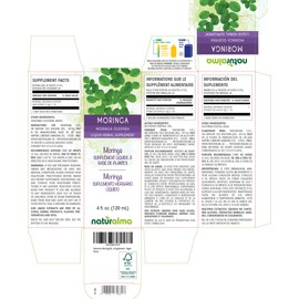 Naturalma Moringa (Moringa oleifera or Moringa Aptera) Leaf Alcohol-Free Tincture - 4 fl oz Liquid Extract in Drops - Herbal Supplement - Vegan