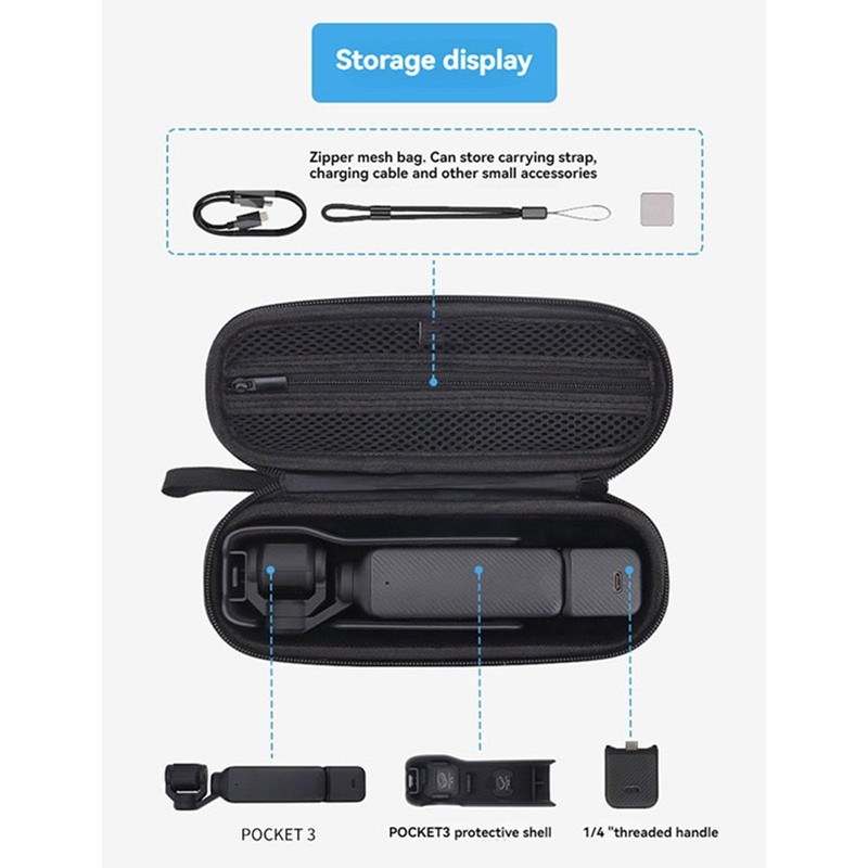 LICHIFIT Portable Storage Bag for DJI Osmo Pocket 3 Camera