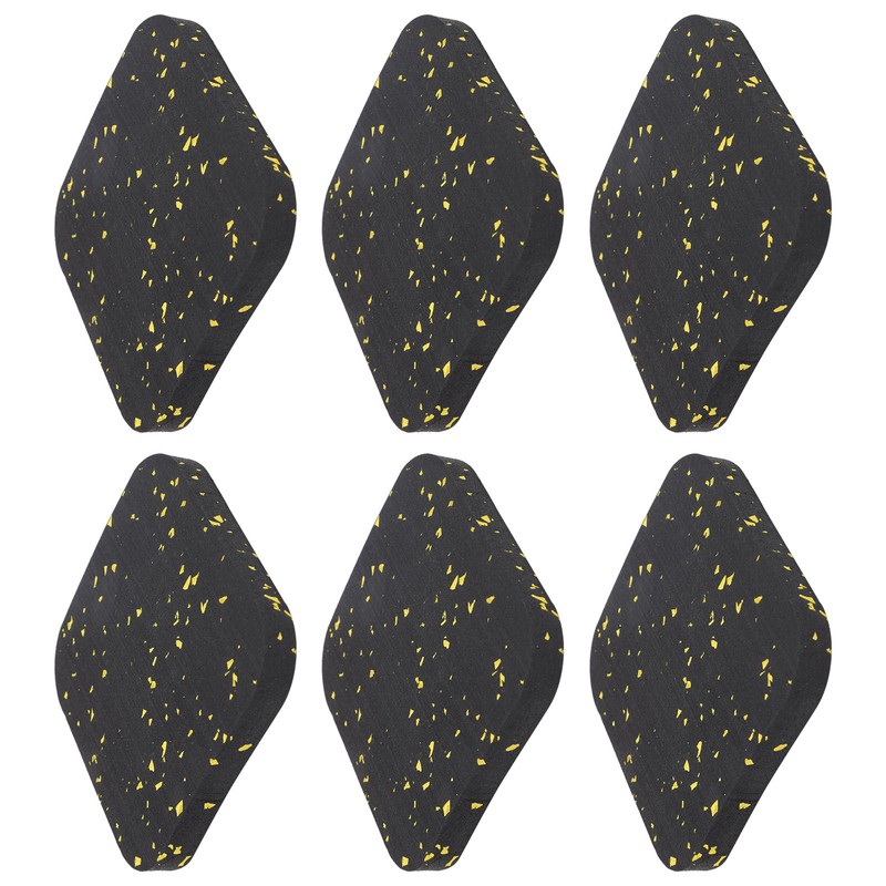 6PCS Rubber Treadmill Mat Sound Insulation Cushion Exercise Equipment Mat