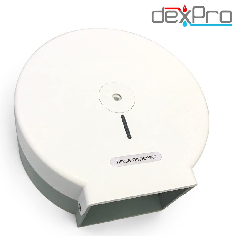 Dexpro Mini Jumbo Toilet Roll Dispenser with Safety Locking and